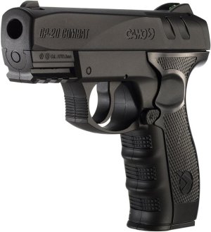 Gamo GP-20Combat .177 BB Pistol Clampack 400 Feet Per Sec 6.5" Bk 20Rd