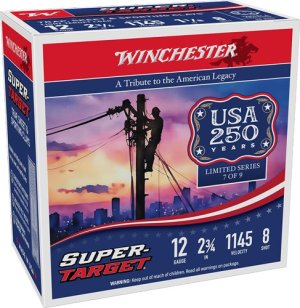 Winchester 12 Ga 2.75 In #8 Lead 1.125 oz 1145 fps TRGT128