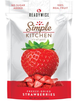 ReadyWise SK05006 Simple Kitchen Freeze-Dried Strawberries 6-Pack