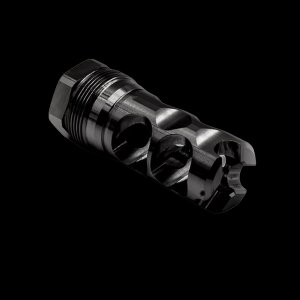 Method Dynamics 600111-B Jet Drive Dual Port Brake, 5/8x24, .465 Bore, Black Nitride, Plan-B Compatible