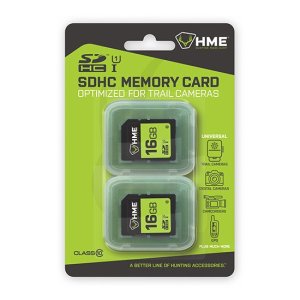 GSM Outdoors HME 16GB SD Card 2-Pack Class10 UHS-I High-Capacity