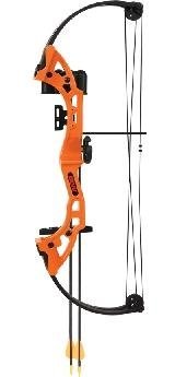 Bear Archery Brave Bow Set Orange AYS300TR 13.5-19" 15-25 lbs