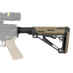 Hogue 15345 AR-15/M16 Collapsible Buttstock Kit Desert Tan Rubber
