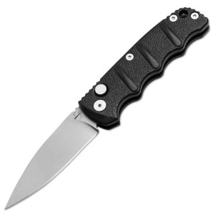 Boker Plus KALS Mini D2 2.52 In Black Aluminum Handle Button Auto