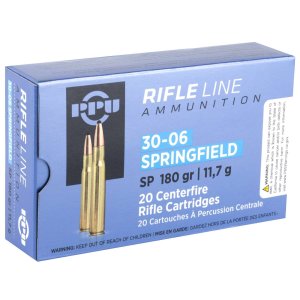 PPU PP30063 Standard Rifle 30-06Springfield 180gr Soft Point 20 Per...