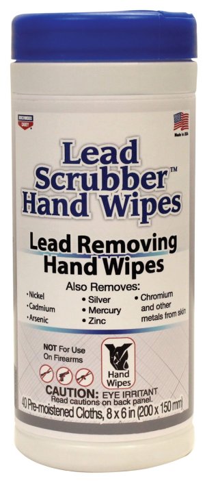 Birchwood Casey 32440 Lead Scrubber Hand Wipes 40 Pre-Moistened Towelettes