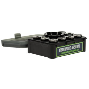 Frankford Arsenal 1136021 Powder Funnel Kit Multi-Caliber Aluminum Black