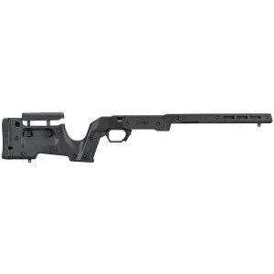 Mdt Sporting Goods Inc 105051BLK XRS Chassis Black Aluminum Core with Polymer Panels, Adj. Cheekrest, M-LOK Forend, Interchangeable Grips, AICS Mag Compatible, Fits CZ 457