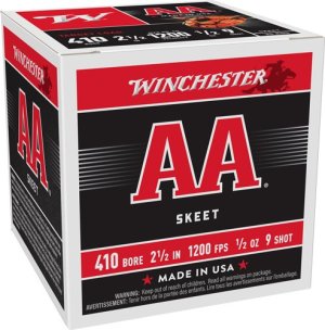Winchester AA Target 410 2.5" 1200FPS 1/2oz #9 - 250rd Case