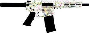 Great Lakes GL15223P AR-15 Pistol .223 Wylde 7.5" Nitride Splatter White