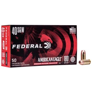 Federal AE40N1 40 S&W 180 Grain Total Metal Jacket 50 Rounds Box