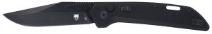CobraTec Knives CTNAJBLK Naja 3.50" Folding Plain Black Powder Coated D2 Steel Blade, 4.75" Black G10 Scales Handle