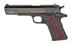 Colt 1911 45 ACP O1911C-AUTOBLKGLD CX010S