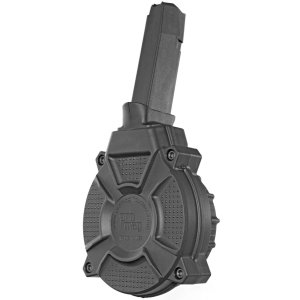 ProMag DRM-A20 Drum Magazine 9mm Luger 50 Rounds Black Polymer