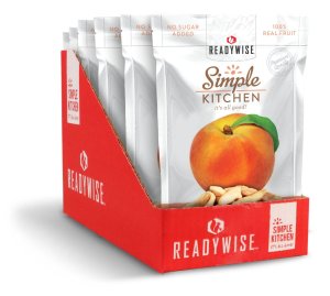 ReadyWise SK05008 Simple Kitchen Freeze-Dried Peaches 6-Pack Pouches