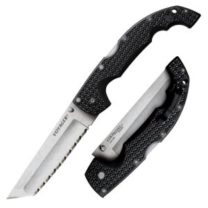 Cold Steel XL Voyager AUS10A Blade Tri-Ad Lock Griv-Ex Handle