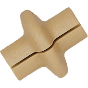 Pine Ridge Archery Kisser Button Slotted Tan 1 pk. - Model 2798-T - Soft Material - Installs Without Removing String - Noise & Vibration Eliminator