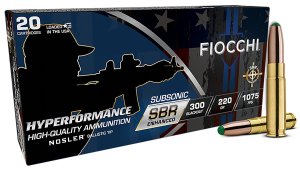 Fiocchi Hyperformance 300 Blackout 220gr Nosler BT 20/Box