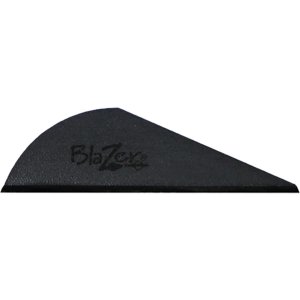 Bohning Blazer Vanes Blackout 36 pk. Universal vane for any broadhead, crossbows, and 3D archery. 2" length, .6" height, 6 grains. Model: 10831BKO2