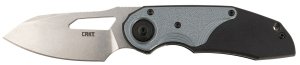 CRKT Attaboy Folding Knife 2.73" D2 Steel Black/Silver GRN Handle