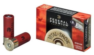 Federal PB127RS Premium Vital-Shok TruBall 12 Gauge 2.75" 1 oz Rifled Slug Shot 5 Per Box/50 Cs
