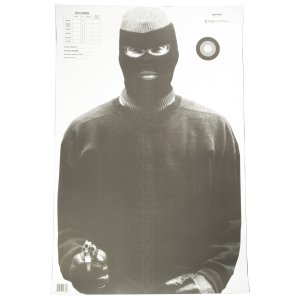 Action Target ANT-4V2-100 Training Target 23 in x 35 in Black White