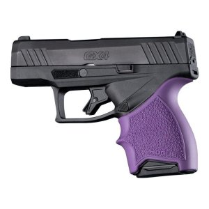 Hogue HandAll Beavertail Grip Sleeve Purple Fits Taurus GX4/GX4L