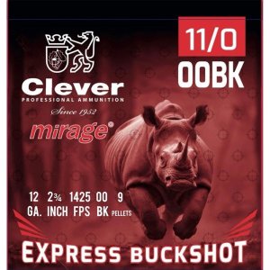 CLEVER 823521 Mirage Express 12GA 2-3/4 In #00 9-Pellet 250/Case
