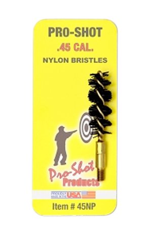Pro-Shot Nylon Pistol Bore Brush with Brass Core .45 cal