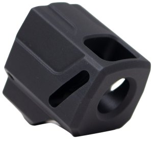 Faxon Firearms EXOS-525 9mm 1/2x28 Black Nitride Compensator