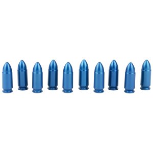 A-Zoom 15316 Snap Caps 9mm Luger Blue 10 Pack Aluminum