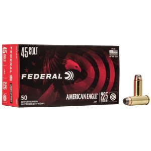 Federal AE45LC American Eagle 45 Colt 225 Grain Jacketed Soft Point 50 Roun