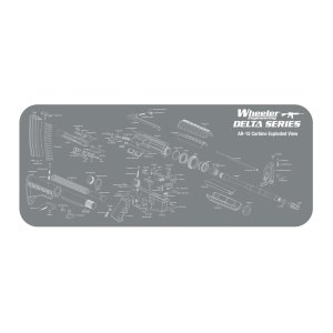 Wheeler Delta Series AR-15 Neoprene Maintenance Mat Dark Gray 20x47 Inches