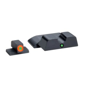 AmeriGlo SW245 i-Dot Night Sights: Green/Orange Tritium - S&W M&P Shield