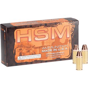 HSM Ammunition HSM-9mm-3-N 9mm Luger 115gr JHP 50rd 1200fps