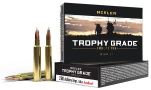Nosler 60043 Trophy Grade 280 Ackley Improved 140 gr AccuBond 20 Rounds