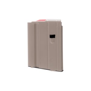 Ammunition Storage Components 6mm ARC Stainless Steel AR-15 Magazine - 10 Round - FDE - Red Follower
