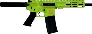 Great Lakes GL15223P AR15 Pistol .223 Wylde 7.5" Zombie Splatter Finish