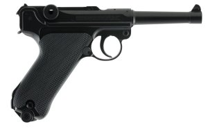 Umarex Legends P08 .177 BB Air Pistol: CO2 Powered, 21-Round Capacity, 410 FPS Velocity, 4.6" Barrel, Double Action
