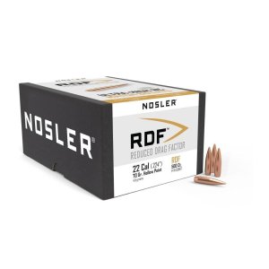 Nosler RDF .22 Caliber 70gr HPBT 500ct: High-Performance, Sniper Accurate, Low Drag, Easy Load Rifle Bullets