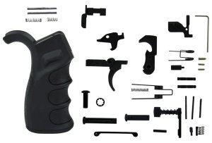 TacFire LPK02USAB AR-15 Lower Parts Kit PGAR-B Grip Black