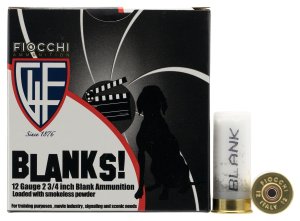 Fiocchi 12BLANK 12 Gauge 2.75" Shotgun Blanks 25 Rounds