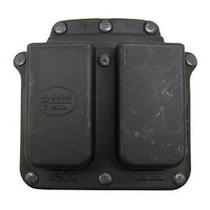 Fobus 4500NDBH Double Mag Pouch Black Polymer Paddle for 1911 .45 ACP