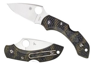 Spyderco Dragonfly 2 2.28 in Plain Green Zome FRN Handle