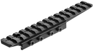 UTG MNTDTW145 Picatinny Adapter Mount Matte Black 5.7" Rail 14 Slots