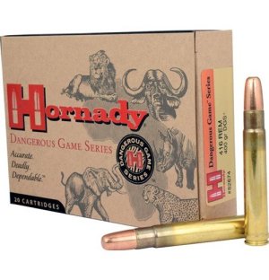 Hornady 82674 416 Remington Magnum 400 Grain Solid 20 Rounds per Box