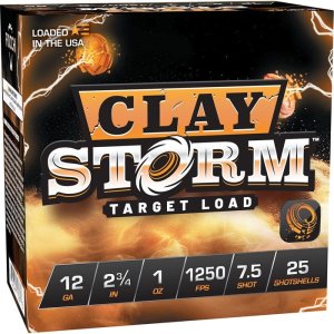 Fiocchi Clay Storm 12 Gauge 2-3/4 In 1 oz #7.5 1250 fps 25/Box