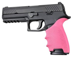 Hogue 17607 HandAll Beavertail Grip Sleeve Pink 8.2 In