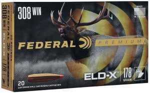 Federal P308ELDX1 308 Win 178 Grain ELD-X 20 Rounds Box
