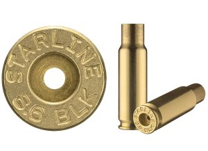STAR 8.6 Blackout Unprimed Brass Cases Rifle Reloading 50ct